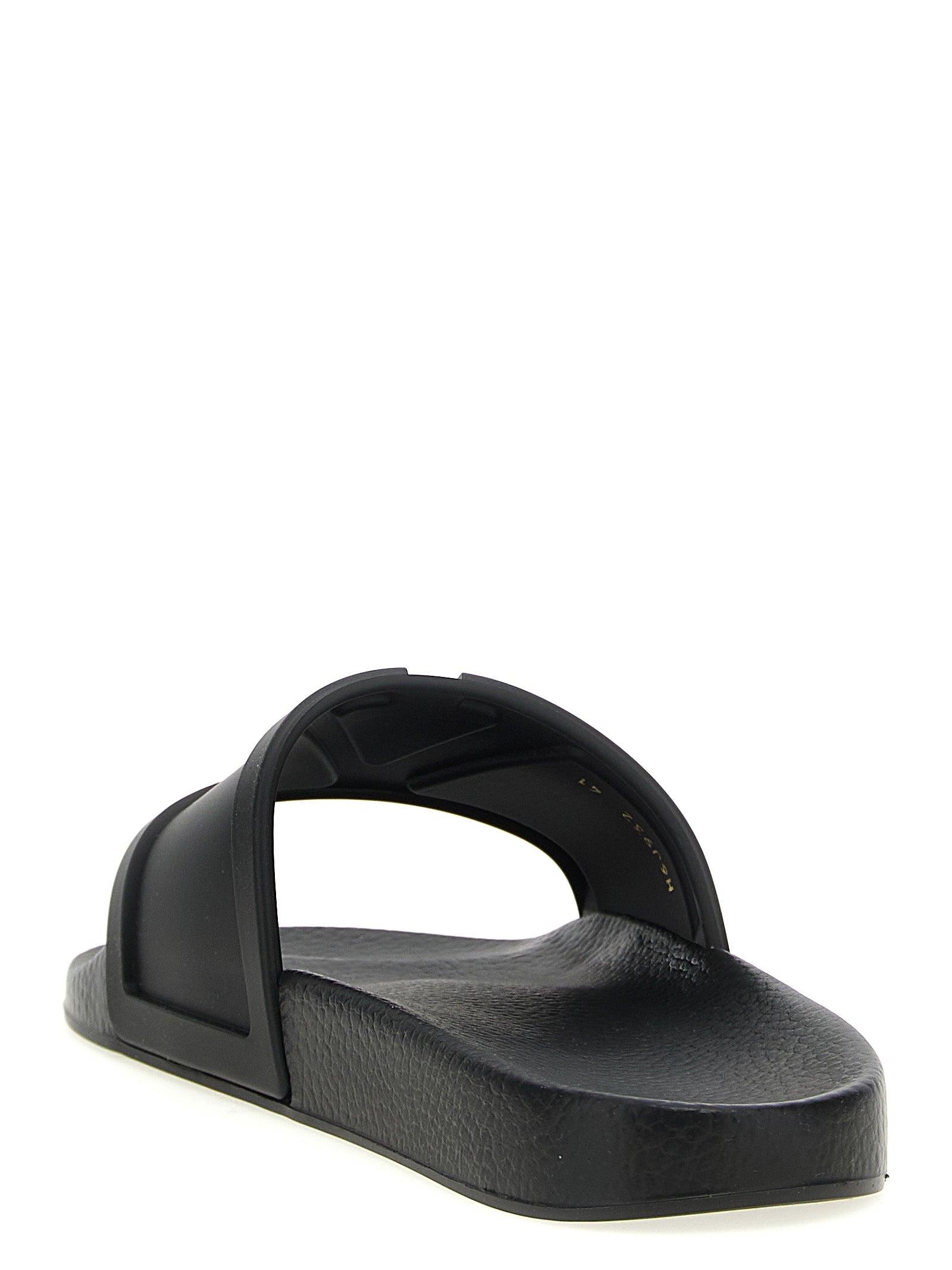 Valentino Garavani Black Plastic Slides