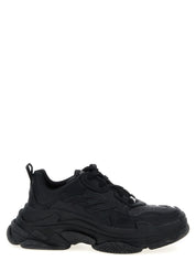 Balenciaga Black Polyethylene Athletic Sneakers