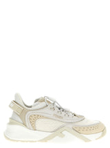 Fendi White Polyester Athletic Sneakers