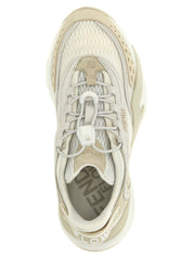 Fendi White Polyester Athletic Sneakers