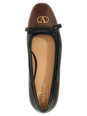 Valentino Garavani Multicolor Calfskin Ballet Flats