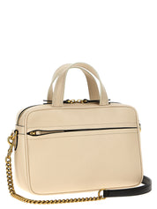 Bicolor Lamb Leather Handbag