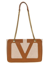 Valentino Garavani Beige Cotton Tote Bag