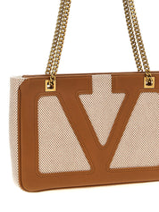 Valentino Garavani Beige Cotton Tote Bag