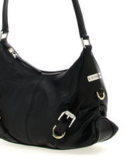 Black Lamb Leather Shoulder Bag