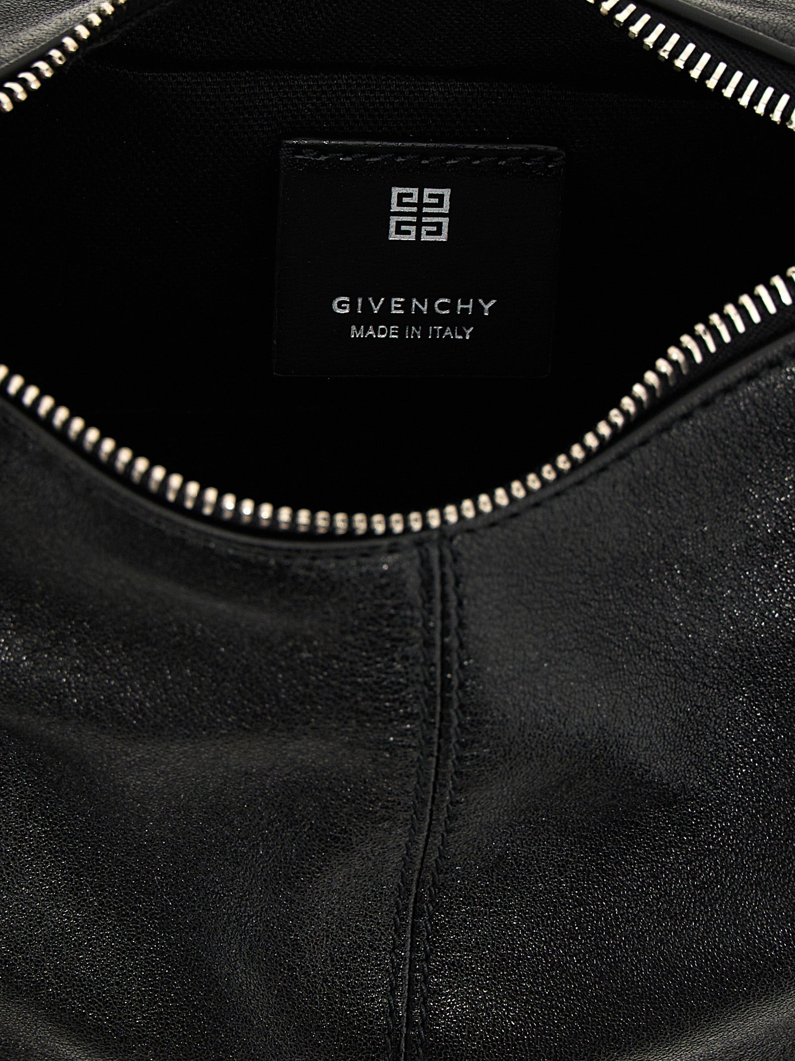 Black Lamb Leather Shoulder Bag