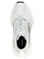 White Cowhide Athletic Sneakers