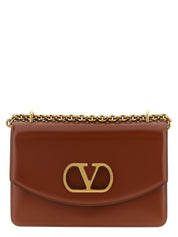 Brown Calfskin Shoulder Bag