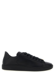 Black Calfskin Low Top Sneakers