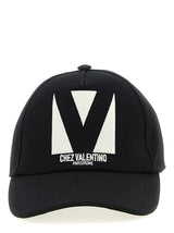 Valentino Garavani Black Cotton Cap (Baseball Hat)