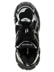 Balenciaga Black Polyethylene Athletic Sneakers
