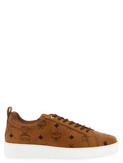 Brown Polyethylene Low Top Sneakers