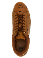 Brown Polyethylene Low Top Sneakers