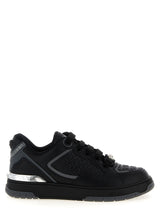 Black Calfskin Athletic Sneakers