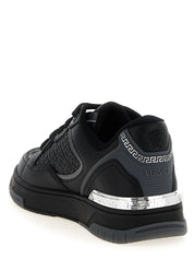 Black Calfskin Athletic Sneakers