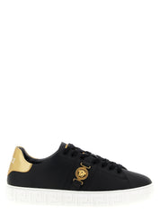Black Nylon Low Top Sneakers