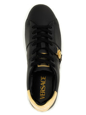 Black Nylon Low Top Sneakers