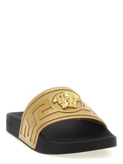 Versace Gold Glass Slides