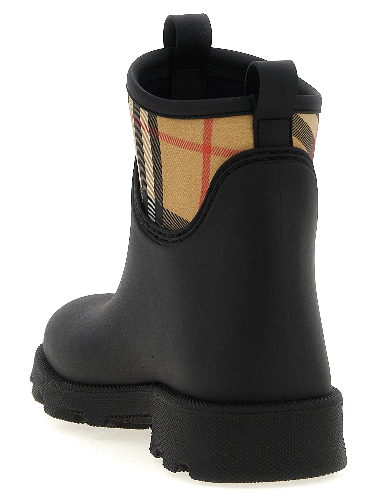 Black Rubber Ankle Boots