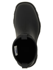 Black Rubber Ankle Boots