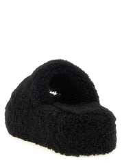 Black Polyester Slides