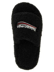 Black Polyester Slides