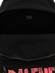Black Cotton Backpack