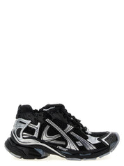 Black Polyethylene Athletic Sneakers