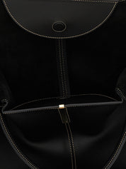 Black Calfskin Tote Bag