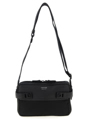 Black Fabric Crossbody Bag