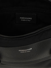 Black Fabric Crossbody Bag