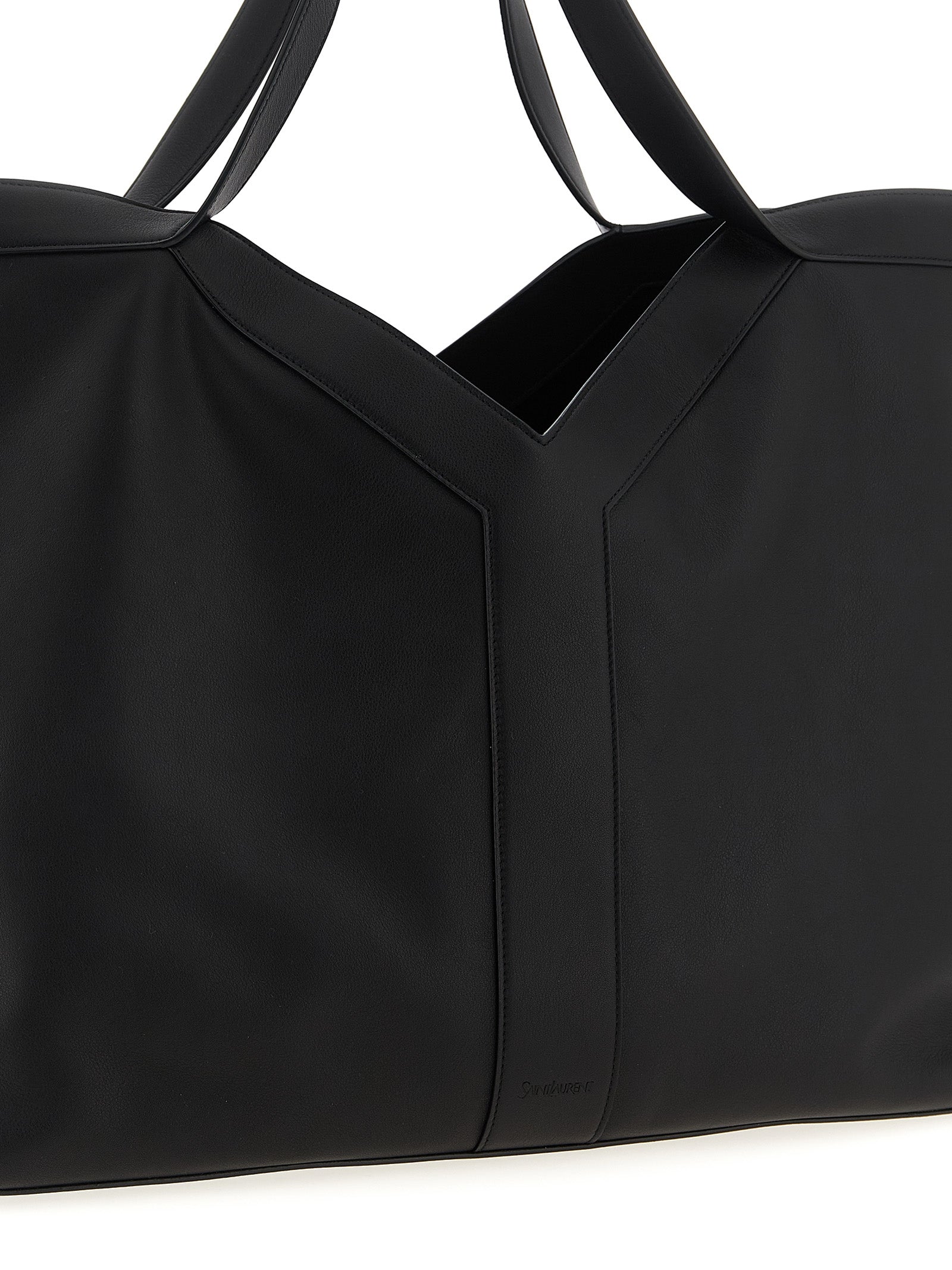 Black Calfskin Tote Bag