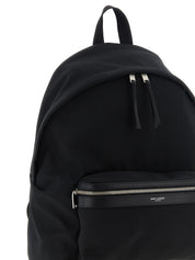 Saint Laurent Black Polyamide Backpack