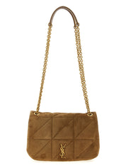Beige Calfskin Shoulder Bag