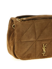 Beige Calfskin Shoulder Bag
