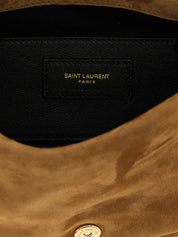 Beige Calfskin Shoulder Bag