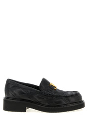 Black Lamb Leather Slip-On Loafers