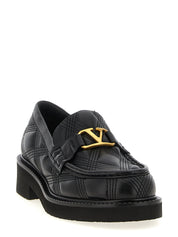 Black Lamb Leather Slip-On Loafers