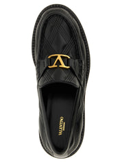 Black Lamb Leather Slip-On Loafers