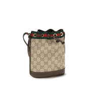 Beige Cotton Backet Bag