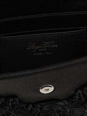 Black Viscose Clutch Bag