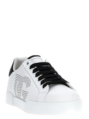 Bicolor Calfskin Low Top Sneakers