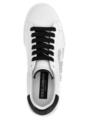 Bicolor Calfskin Low Top Sneakers