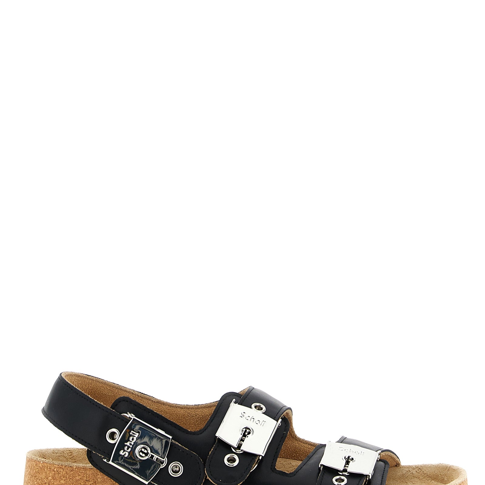 Balenciaga Black Calfskin Flat Sandals Balenciaga