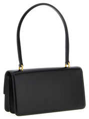 Black Calfskin Shoulder Bag