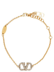 Valentino Garavani Gold Stainless Steel Bracelet