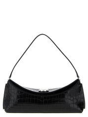 Black Calfskin Shoulder Bag