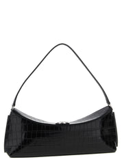 Black Calfskin Shoulder Bag