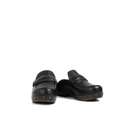 Brunello Cucinelli Black Leather Mules Brunello Cucinelli