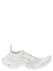 Balenciaga White Polyester Athletic Sneakers
